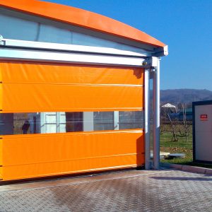 Porta rapida ad avvolgimento in PVC